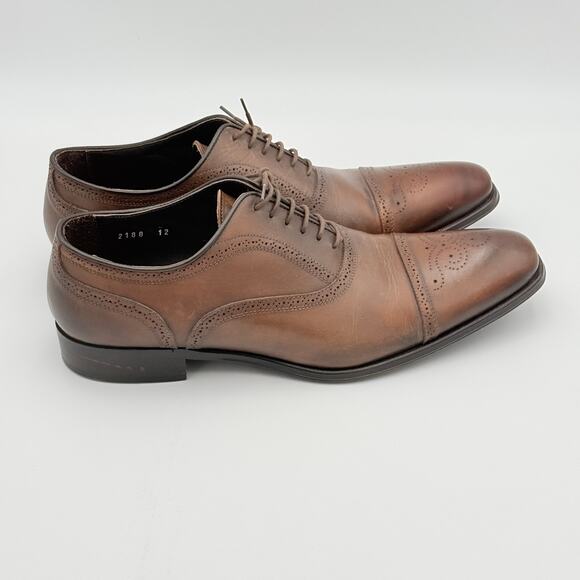 To Boot New York Adam Derrick Brown Leather Oxfords 12